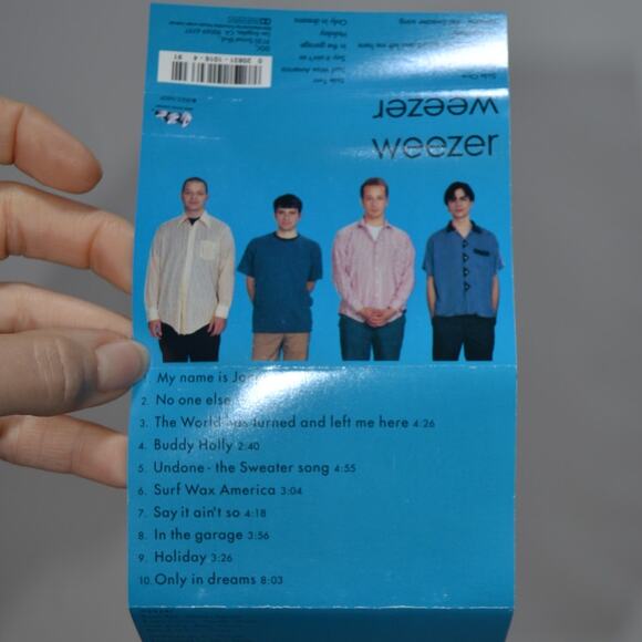 Weezer Blue Album Cassette Tape Rare 1994 DGC Geffen Records - Picture 6 of 10
